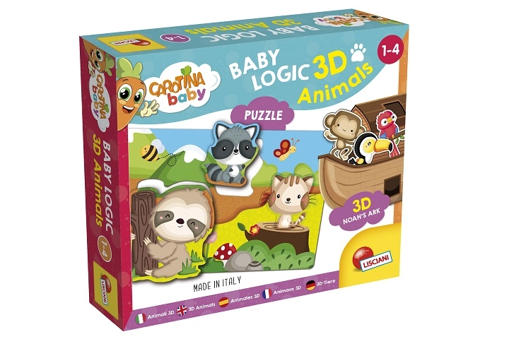 Lisciani Carotina Baby logic 3D zvířata
