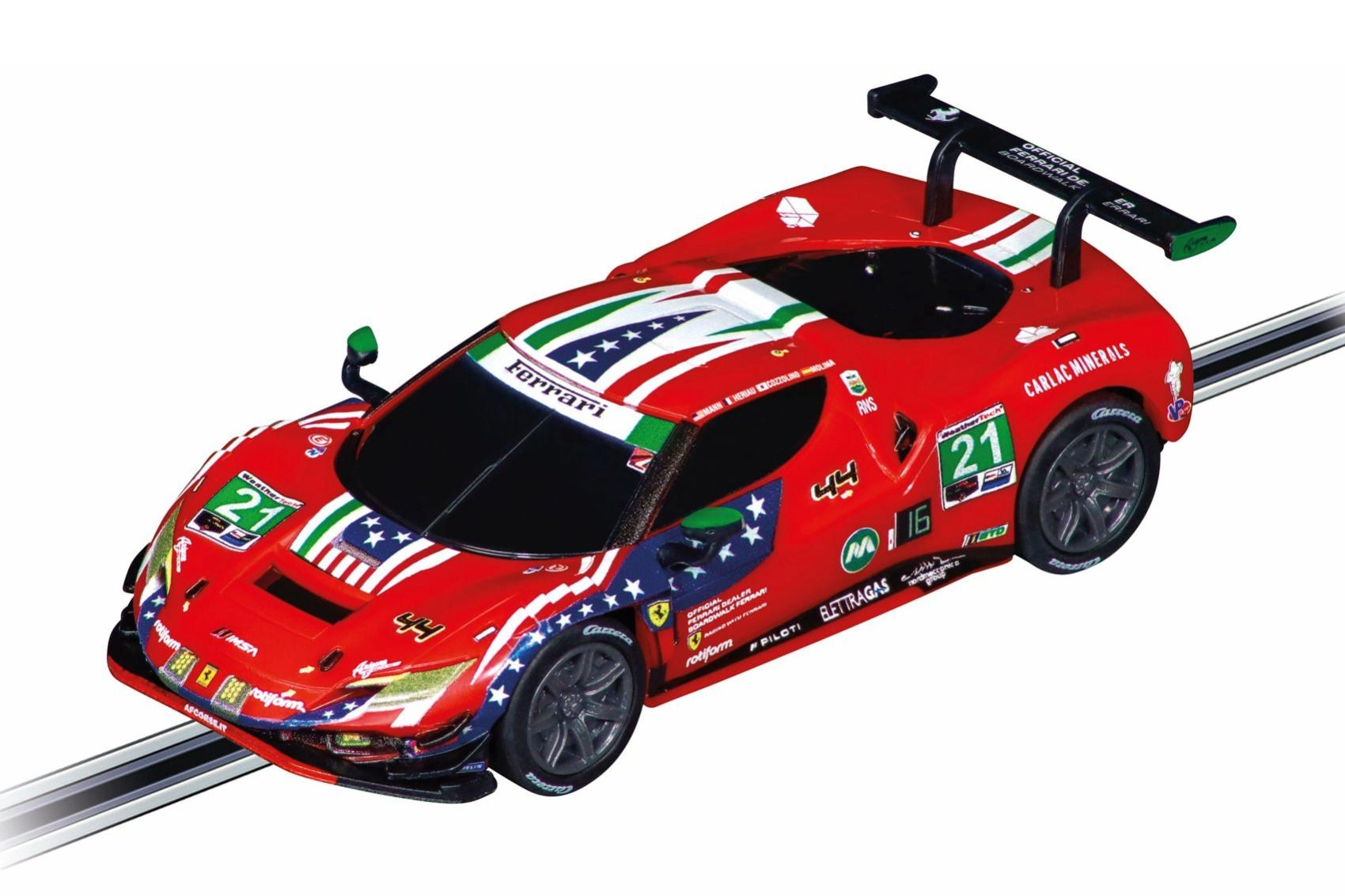 Auto FERRARI 296 GT3 AF Corse č. 21 pro autodráhy GO!!! 1:43