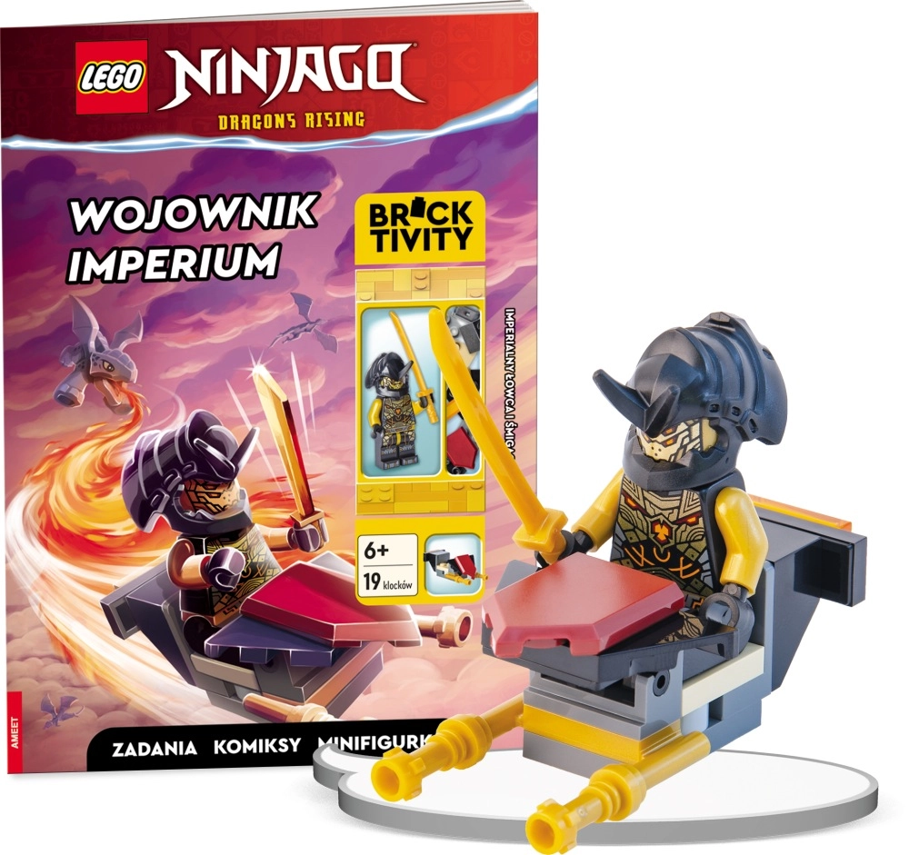 Lego NINJAGO: Válečník Impéria – interaktivní kniha s minifigurkou a kluzákem