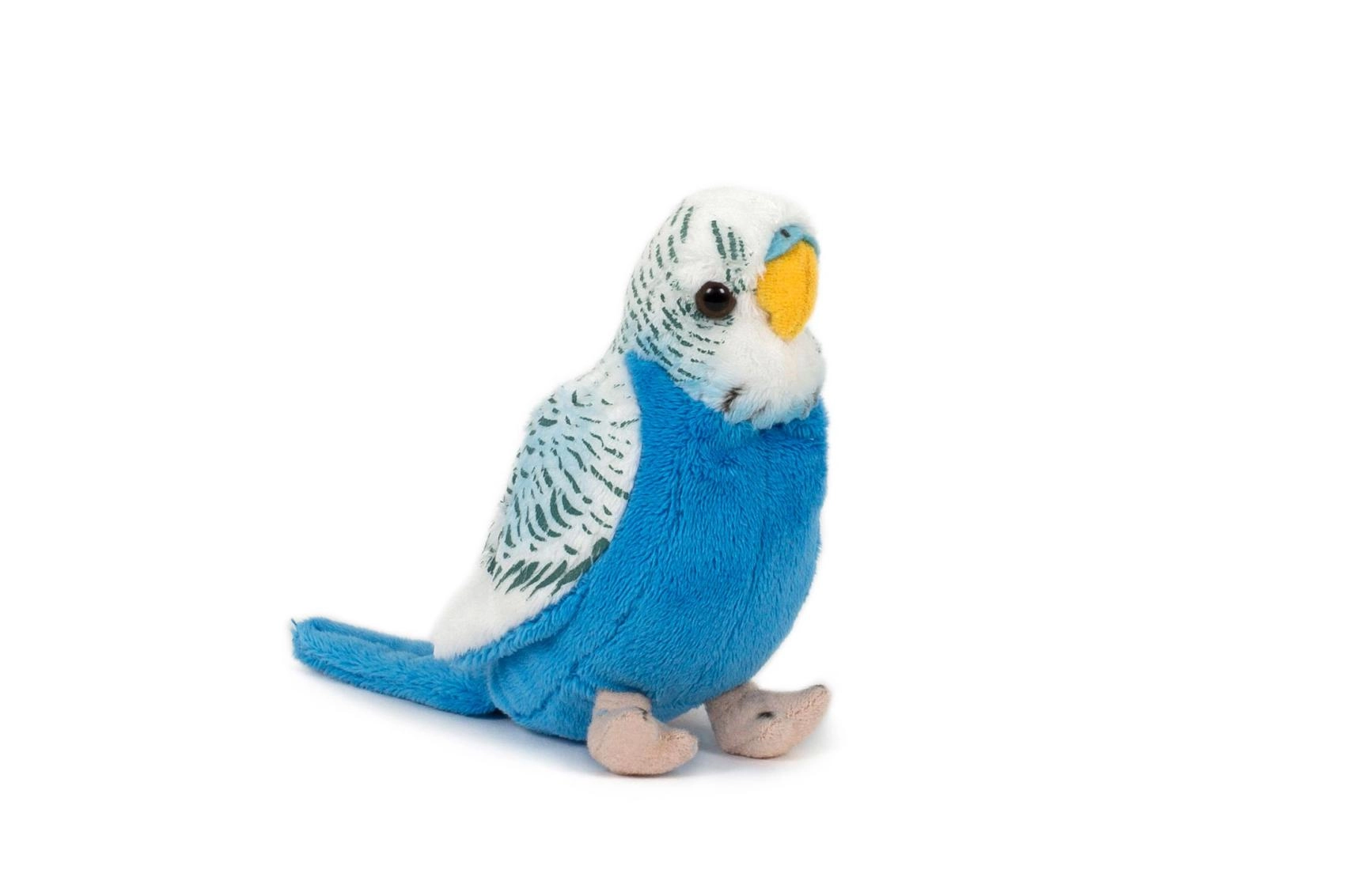 Plyšová Andulka Vlnkovaná 13 cm Modrá