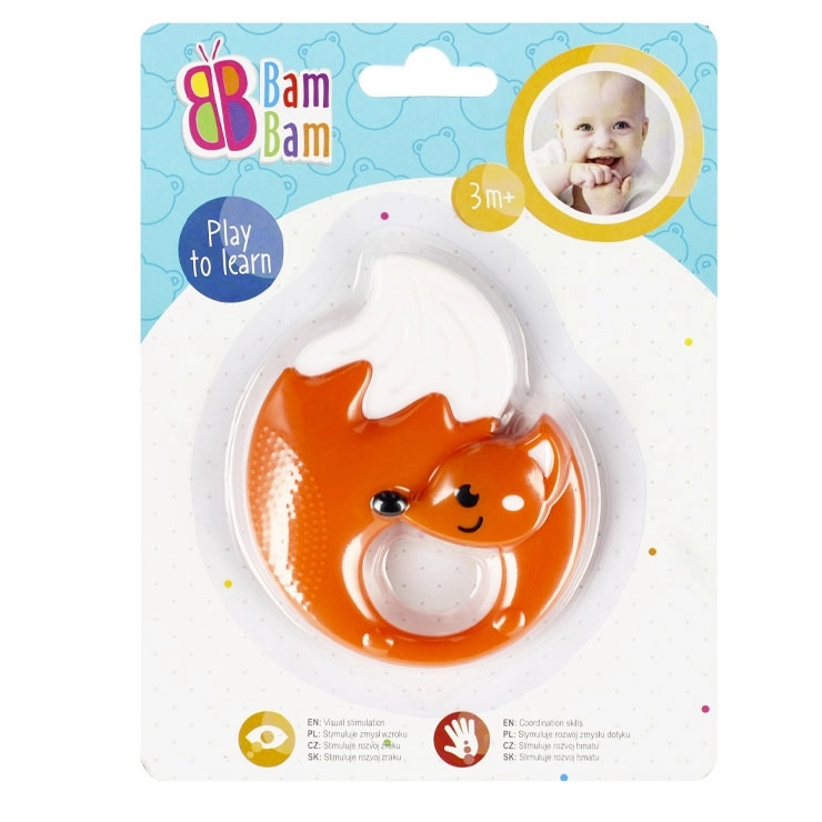 Chrastítko a kousátko liška pro miminka