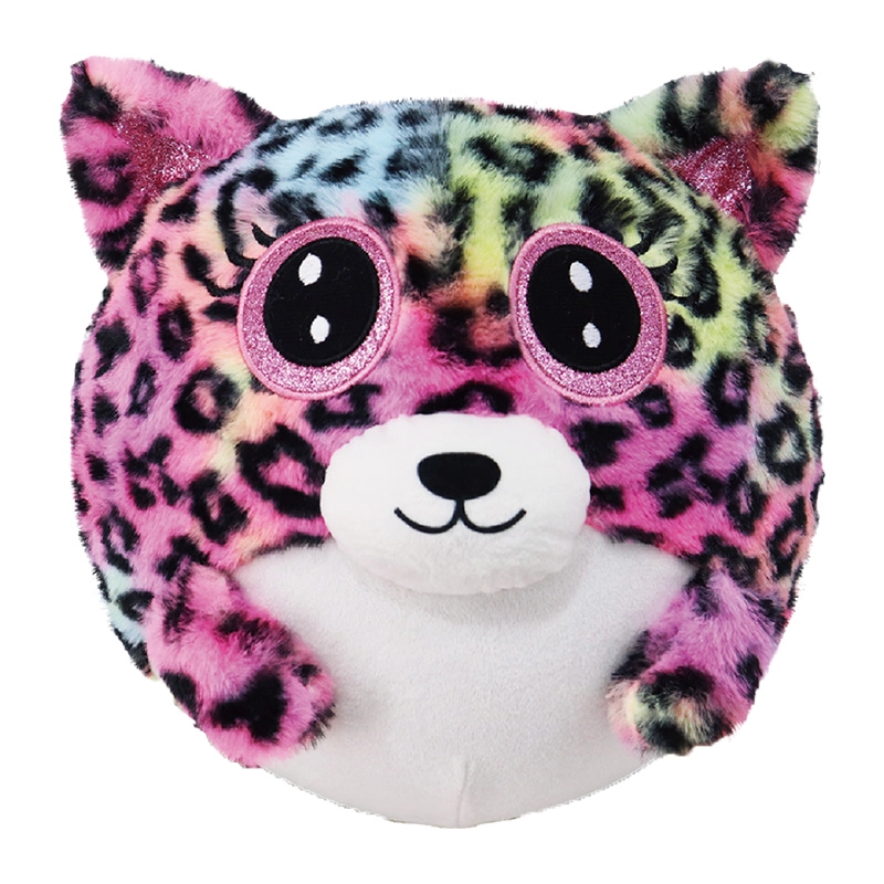 Nafukovací plyšový medvídek s leopardím vzorem 15 cm