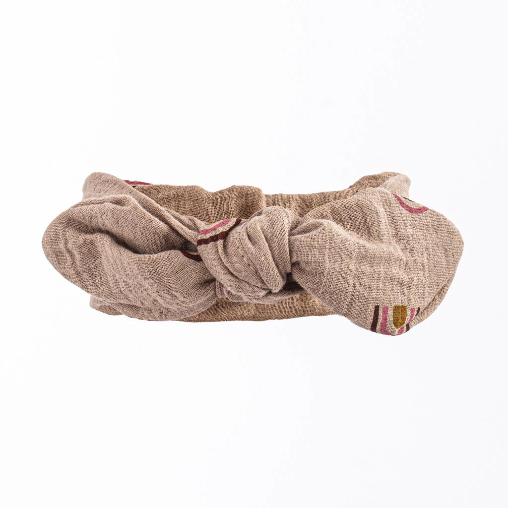 Mušelínová čelenka pro miminka NEW BABY Rainbow