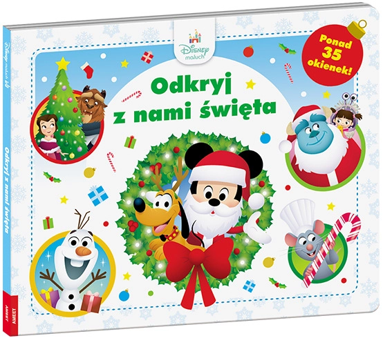 Disney Maluch: Objevuj s námi Vánoce – otevírací okénková kniha pro nejmenší