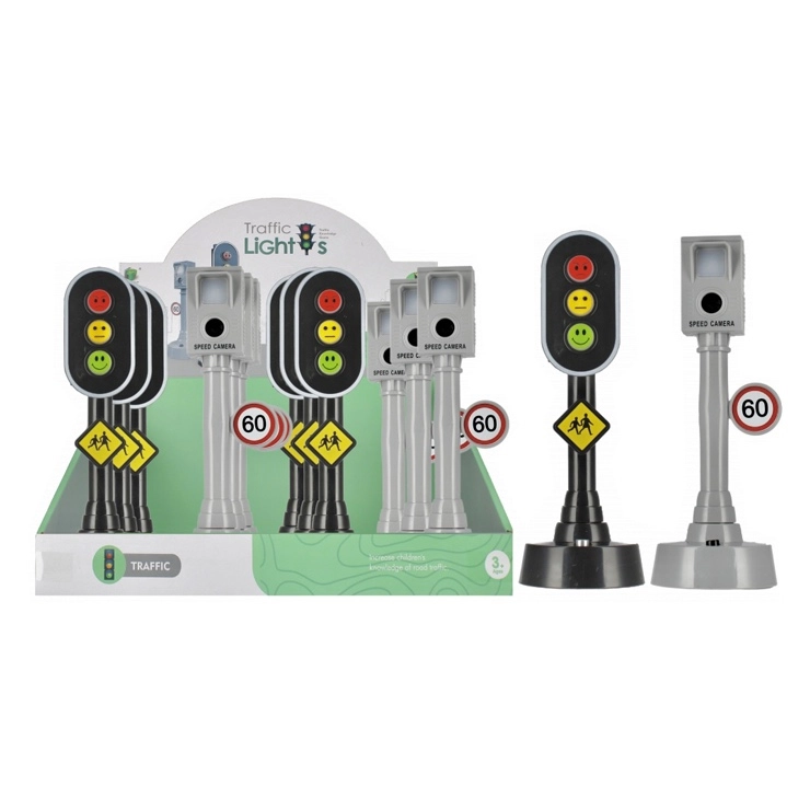 Dětský semafor nebo rychlostní radar se světlem a zvukem