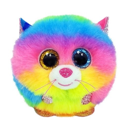 Plyšová hračka Ty Puffies kočka Gizmo duhová 8 cm