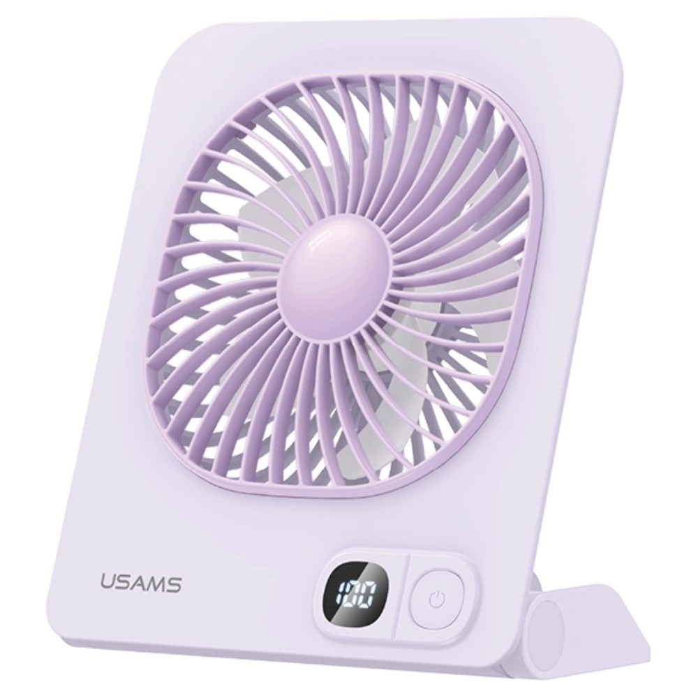 USAMS magnetický stolní ventilátor fialový