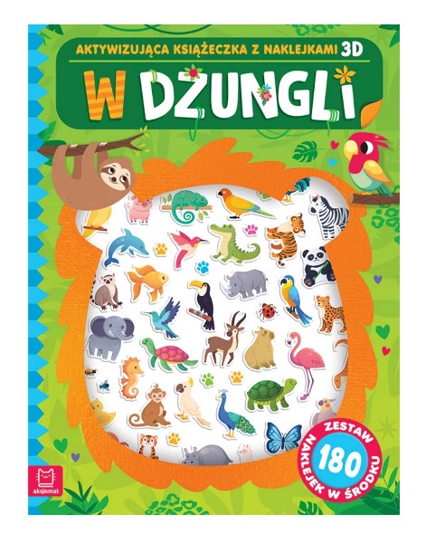 Levně V džungli – aktivizační knížka s 3D samolepkami (180 samolepek)