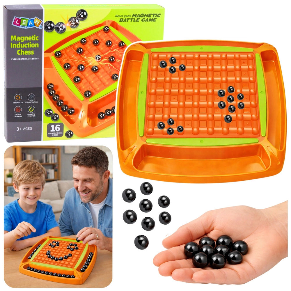 Magnetická strategická stolní hra s kuličkami pro 1–4 hráče