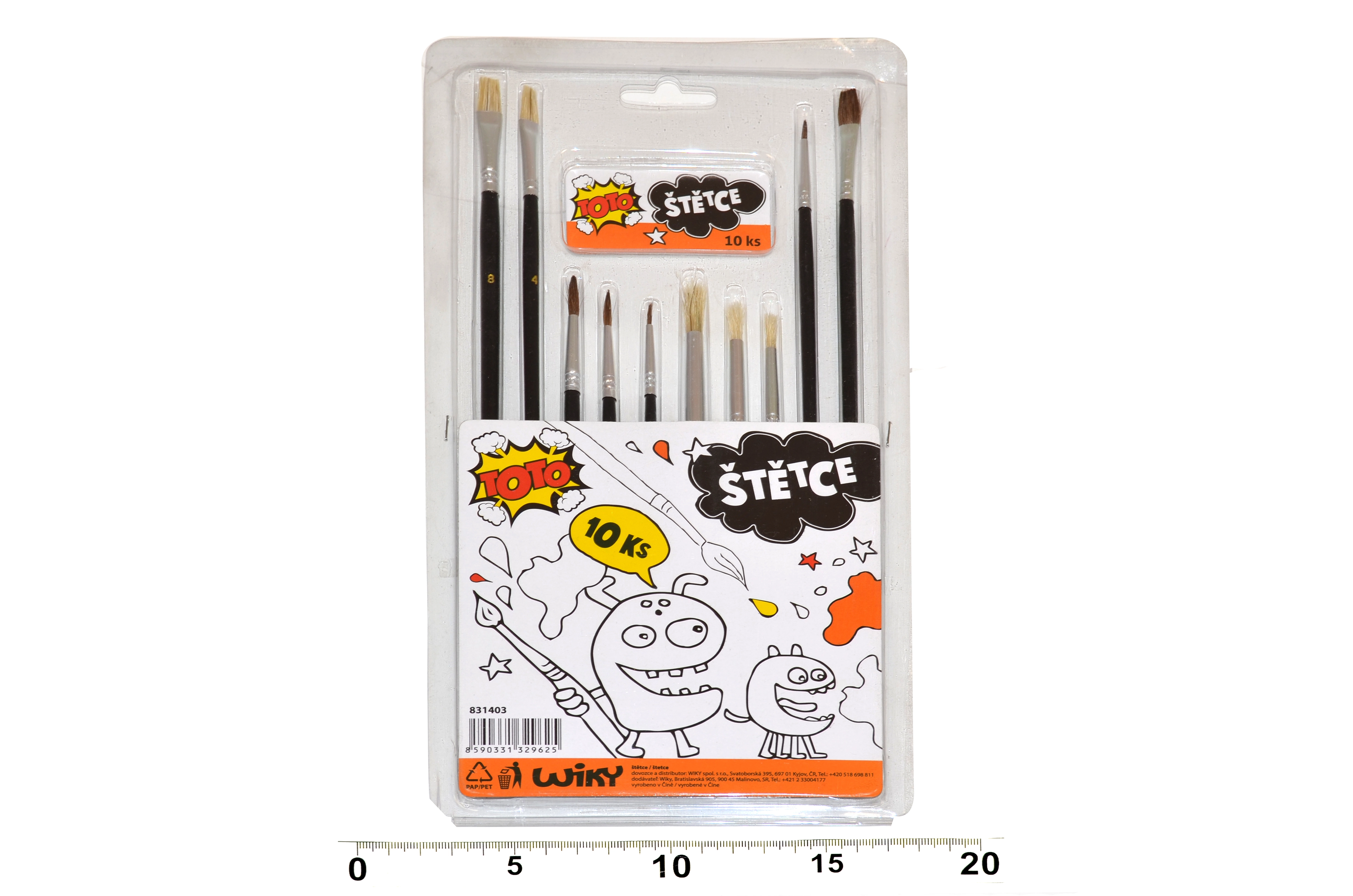Levně Sada štětců 10 ks