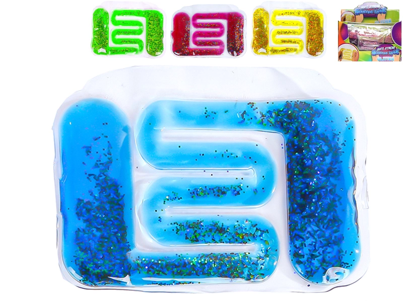 Fidget vodní hra se třpytkami pro děti 17 × 13 cm