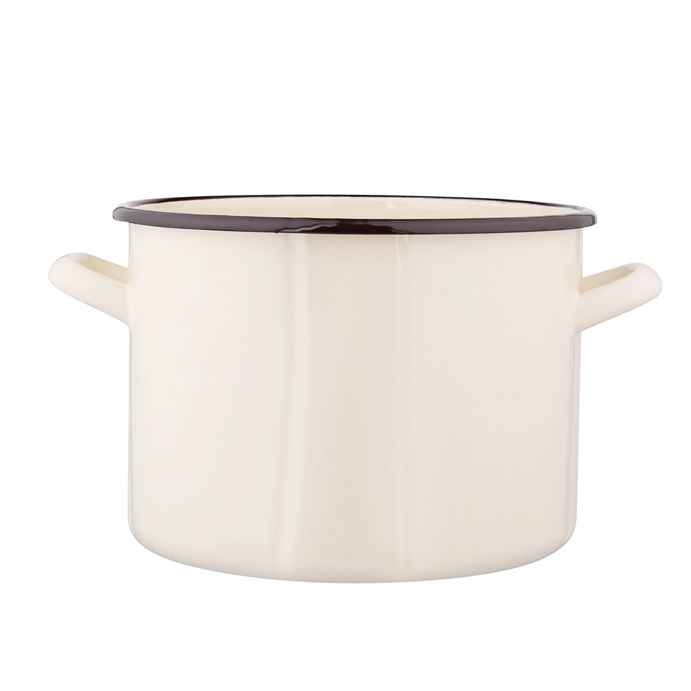 Smaltovaný hrnec Silesia 4,4 l, průměr 20 cm, krémový