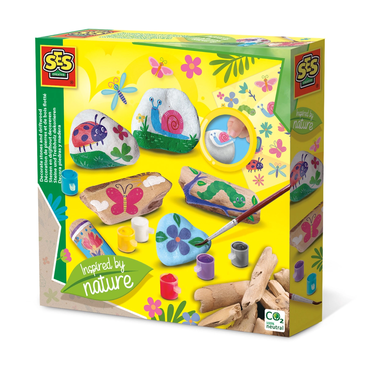 Levně SES Creativ e® Dekorační kameny a naplavené dřevo Inspire d by nature