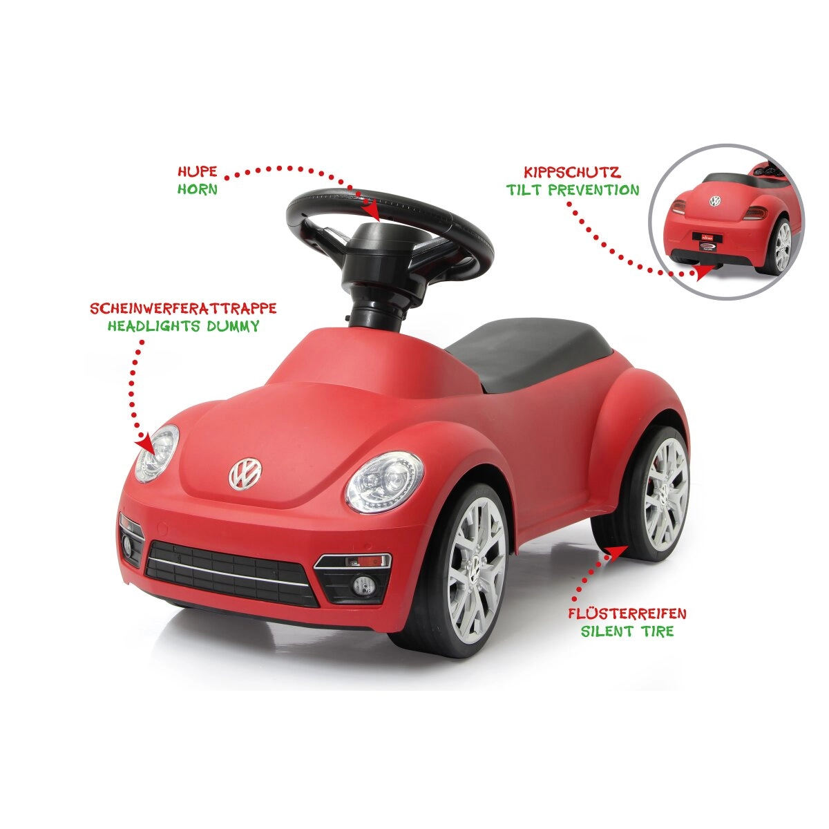 Jamara odrážedlo VW Beetle červené