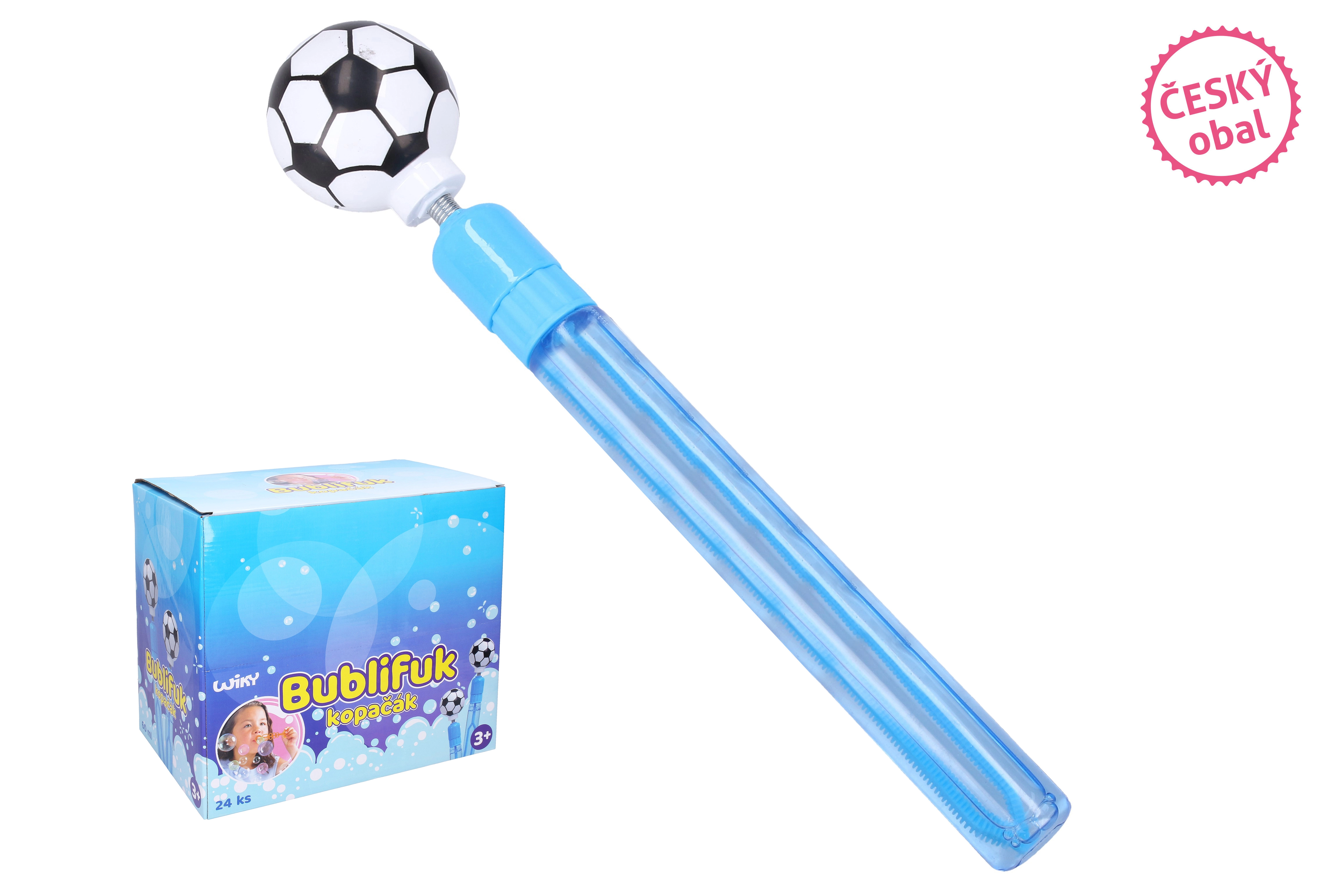 Levně Bublifuk fotbalový míč 60 ml, 28 cm – český obal