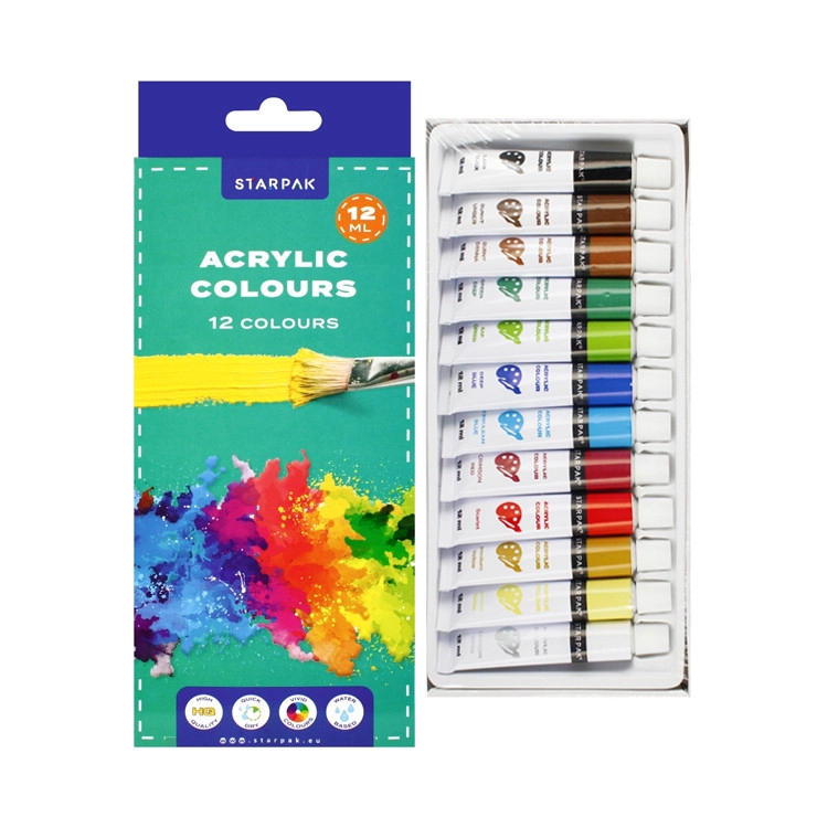 sada akrylových barev 12×12 ml