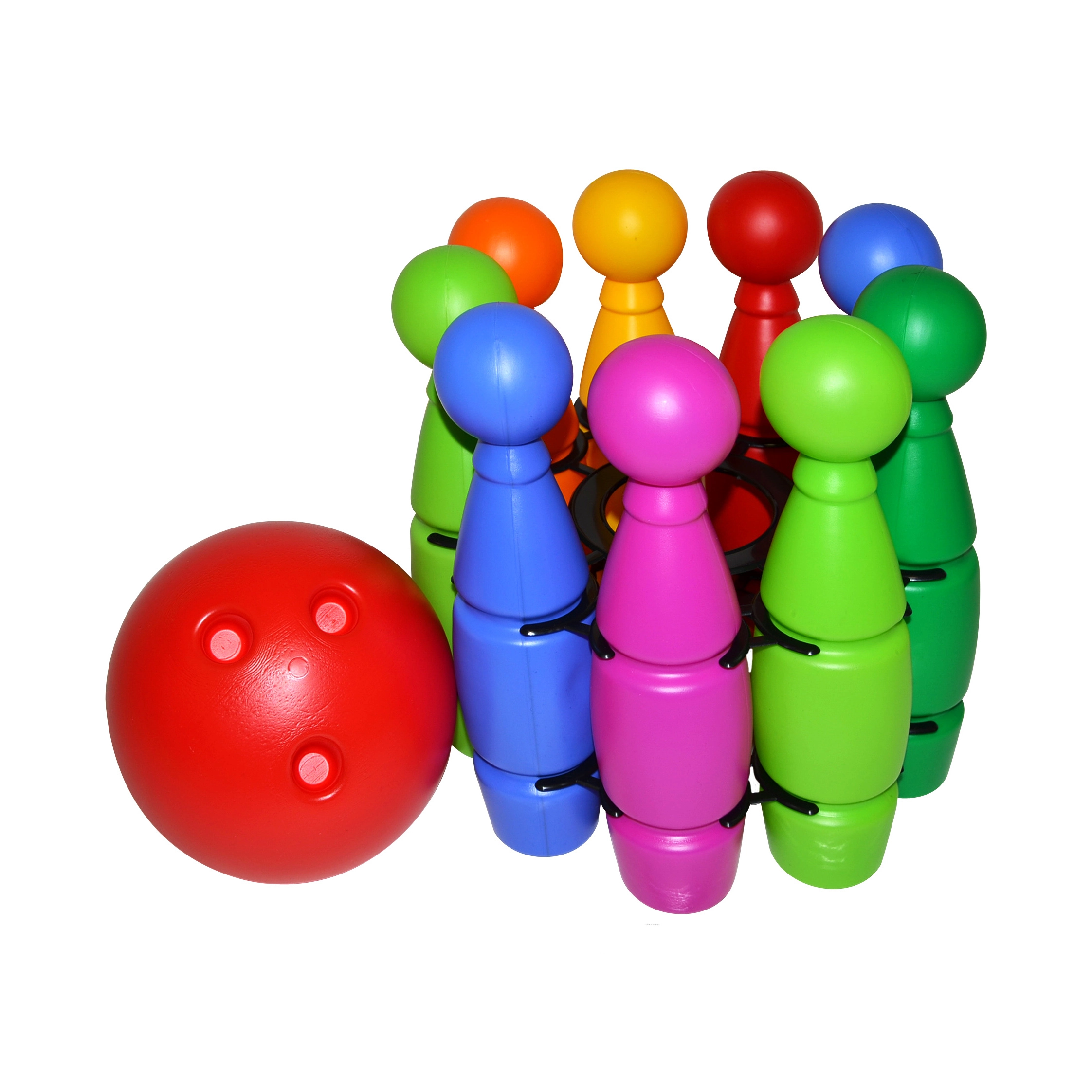 Kuželky v síťce s koulí