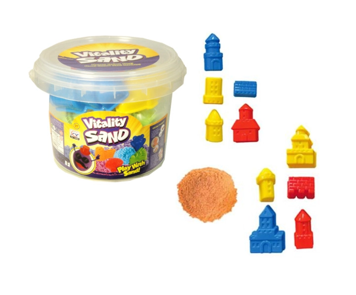 Kinetický písek v kyblíku se sadou formiček