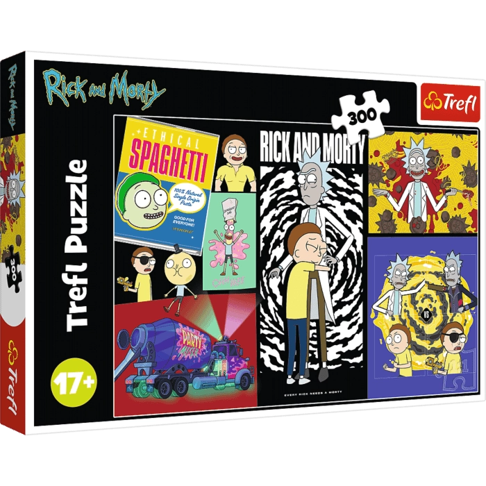 Puzzle Rick a Morty – Podivné místo v galaxii 300 dílků Trefl