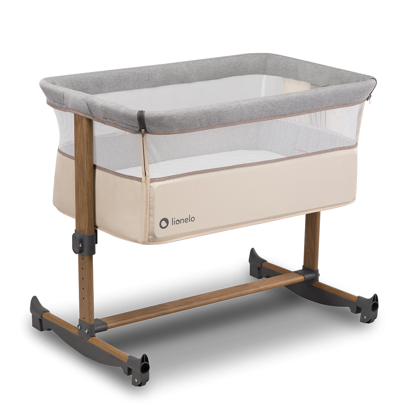 LIONELO Postýlka Leonie 3v1 – Beige Sand