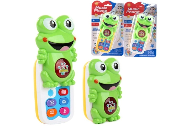Hudební telefon žába - 1 kus