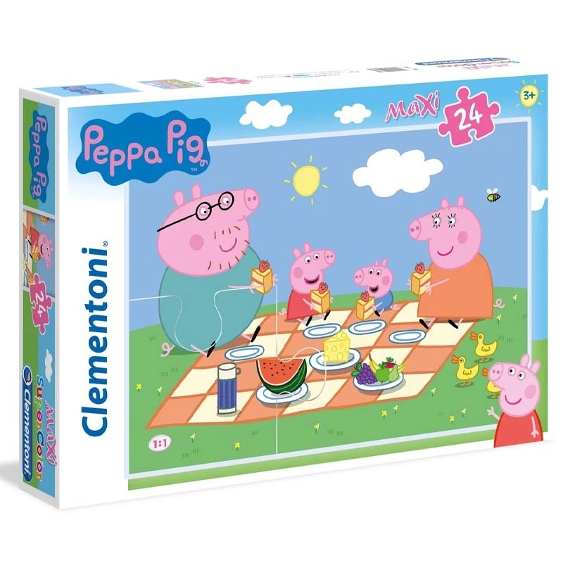 Levně CLEMENTONI Prasátko Peppa MAXI 24 dílků