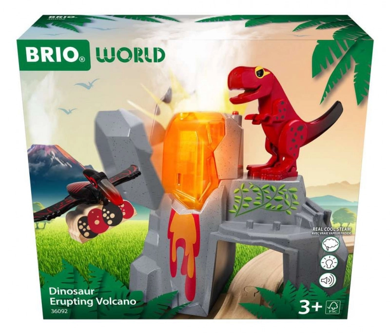 Levně Brio Dinosauří soptící vulkán