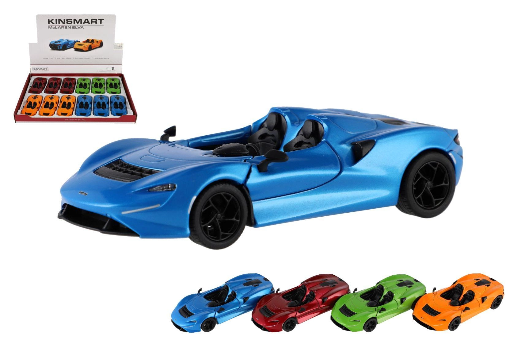 Model auta McLaren Elva Kinsmart 13 cm