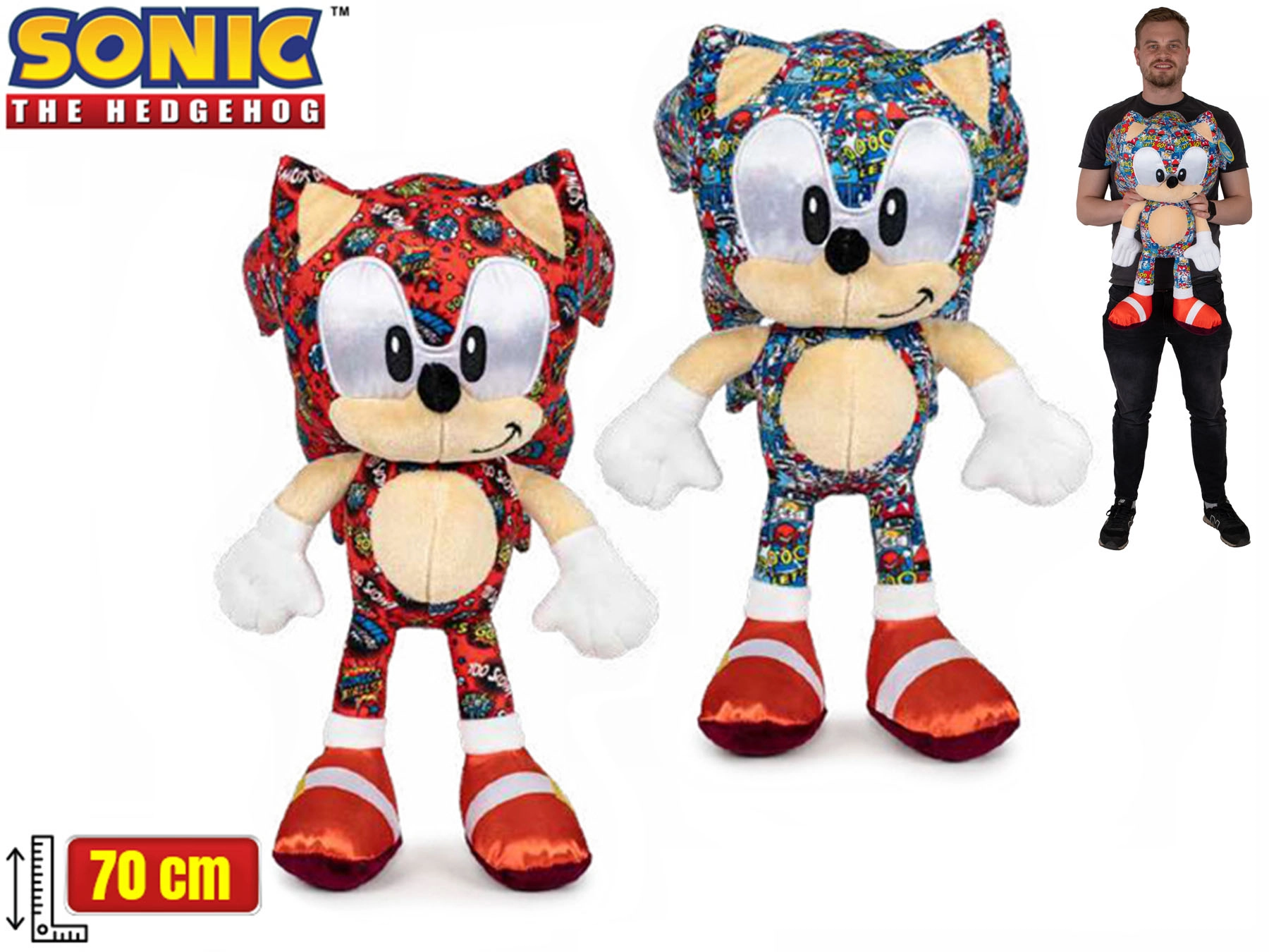 Plyšová hračka Sonic Classic 70 cm