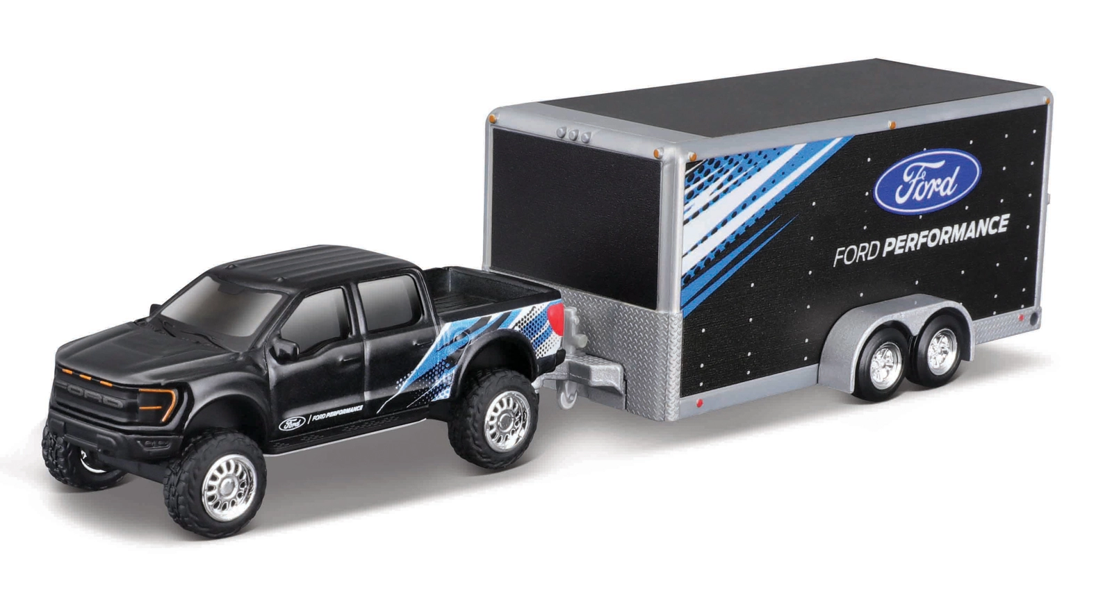 Levně Maisto Design Tow & Go 2021 Ford F-150 SVT Raptor Car Trailer 1:64
