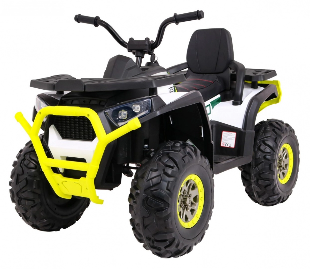 Levně Dětská elektrická čtyřkolka ATV Desert – bílá