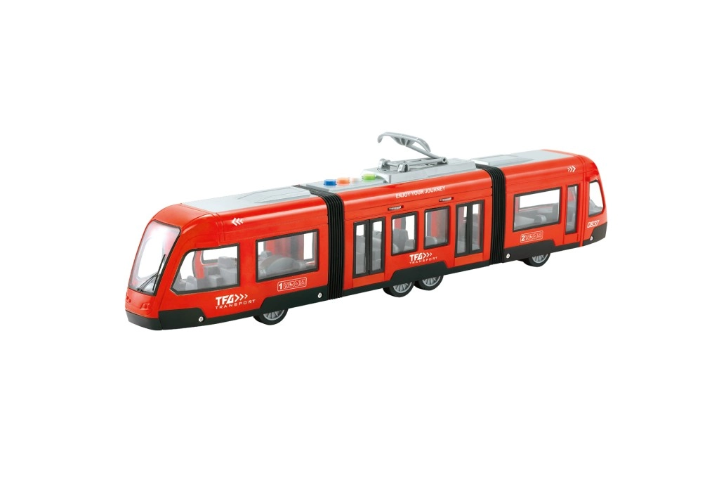 Alltoys Tramvaj na setrvačníkčervená 1:16