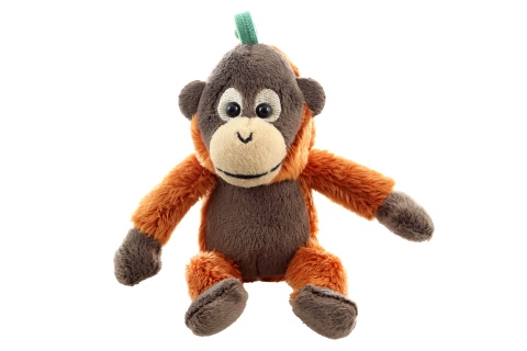 Plyšový orangutan s klipem – klíčenka 12 cm