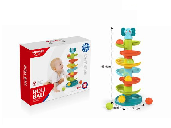 Věž se skluzavkou a míčky Sloník