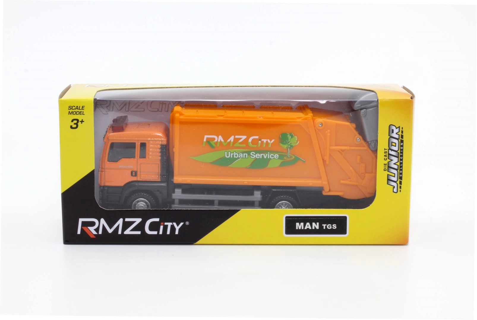 kovový model RMZ City popelářský vůz MAN TGS 1:64