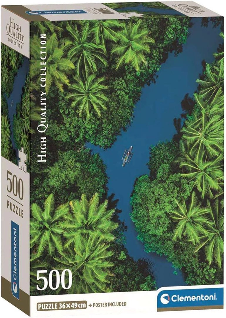Clementoni - Puzzle 500 Tropický pohled z výšky
