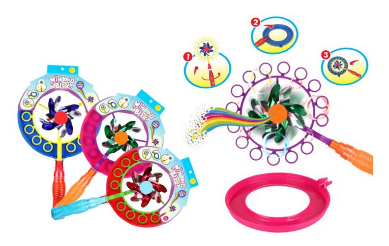 Větráček na mýdlové bubliny 2v1