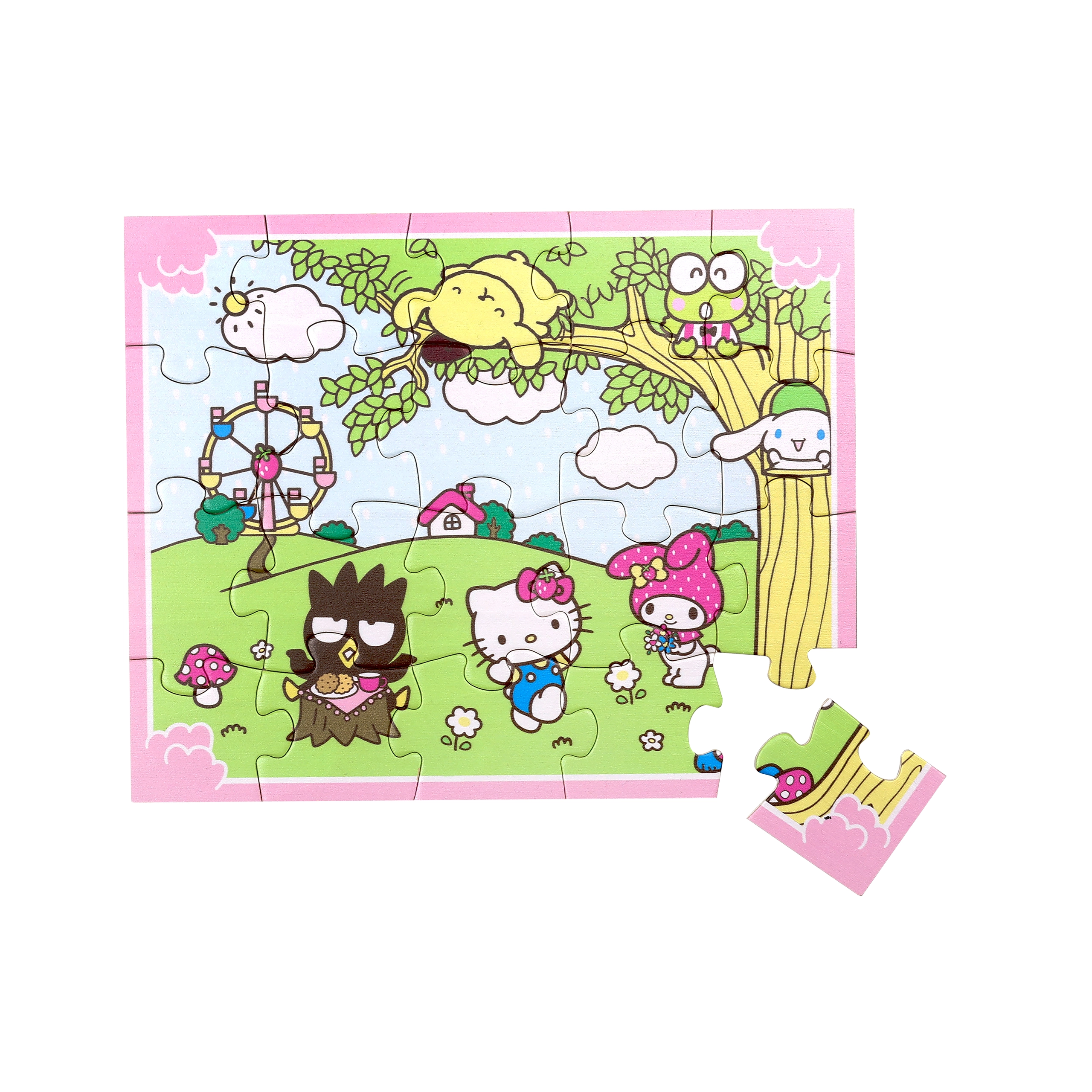 Dřevěné puzzle Hello Kitty – 20 dílků