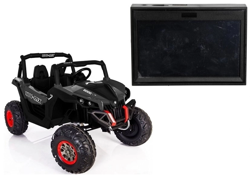 Levně LCD hudební panel do auta na akumulátor