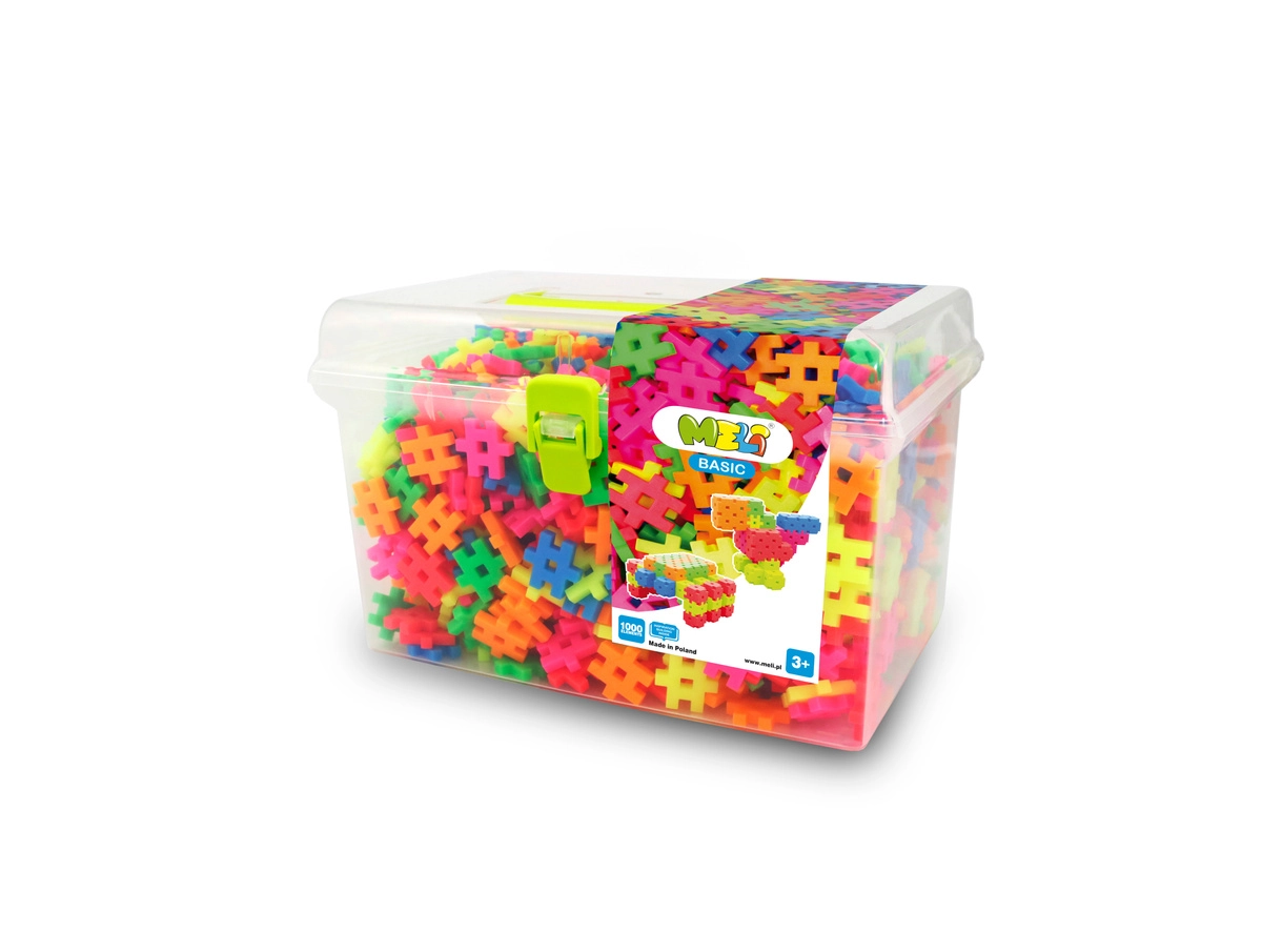 Stavebnice MELI Neon Basic Travel Box 1000 ks