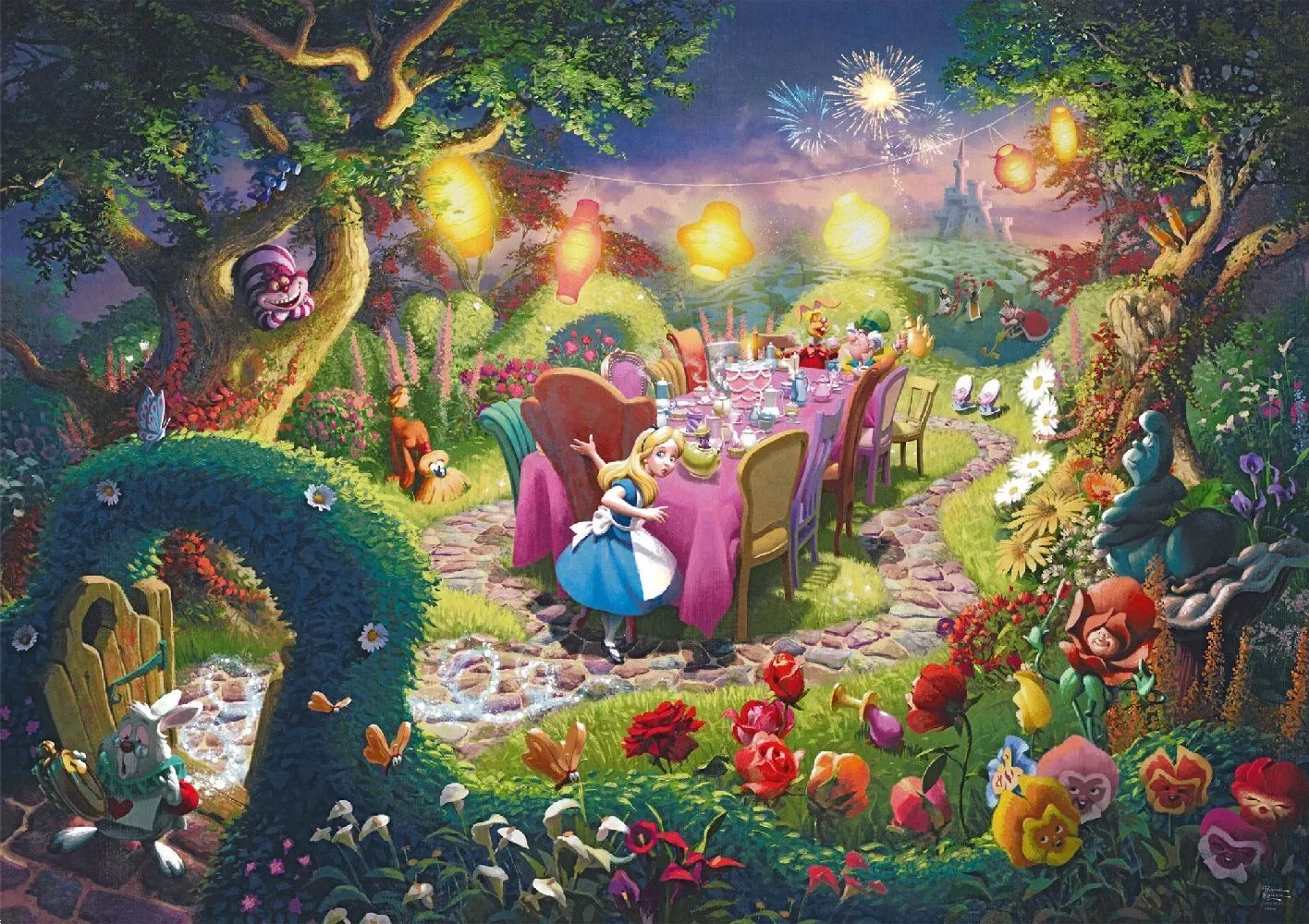 Puzzle Alenka v říši divů: Čajový dýchánek