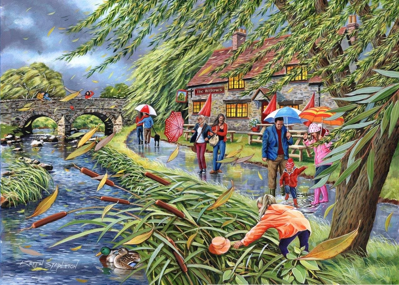 Puzzle Vítr ve Vrbách 1000 Dílů