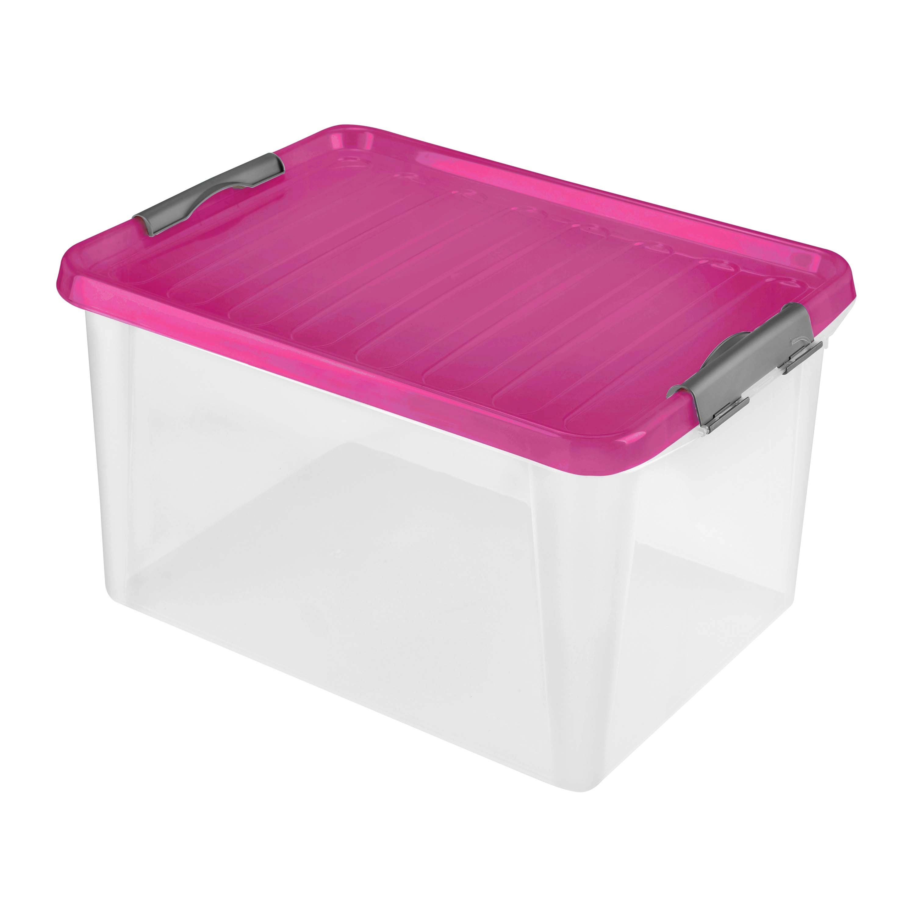 Plastový úložný box s víkem HEIDRUN 31 l