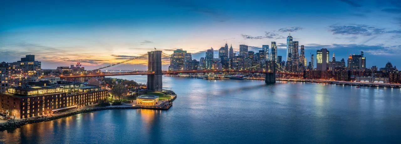 Panoramatické puzzle Brooklynský most, New York 1000 dílků