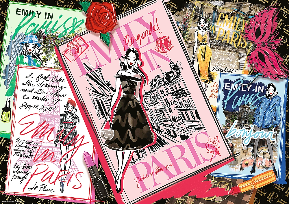 Puzzle Emily in Paris: módní magazín 1000 dílků