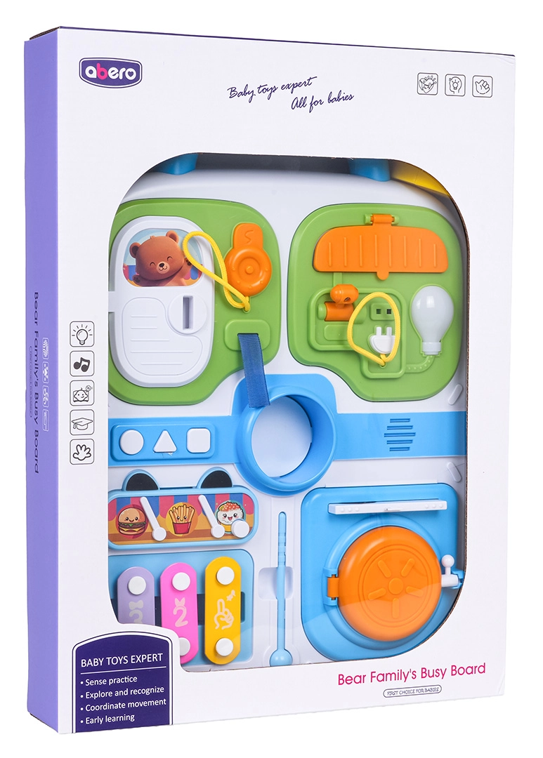 Multifunkční manipulační kufřík pro děti – modrý