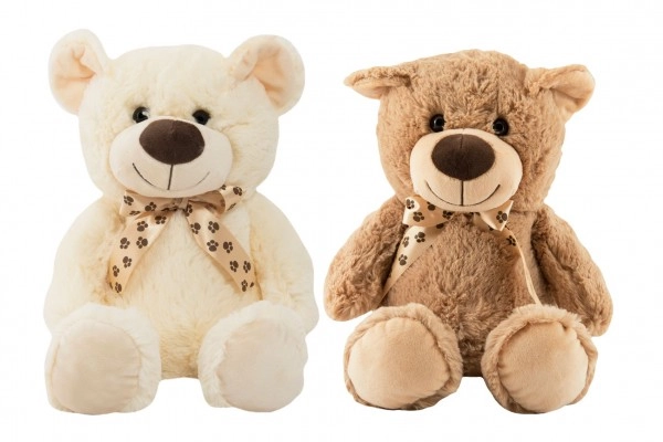 Teddies Medvěd s mašlí 2 barvy 48 cm