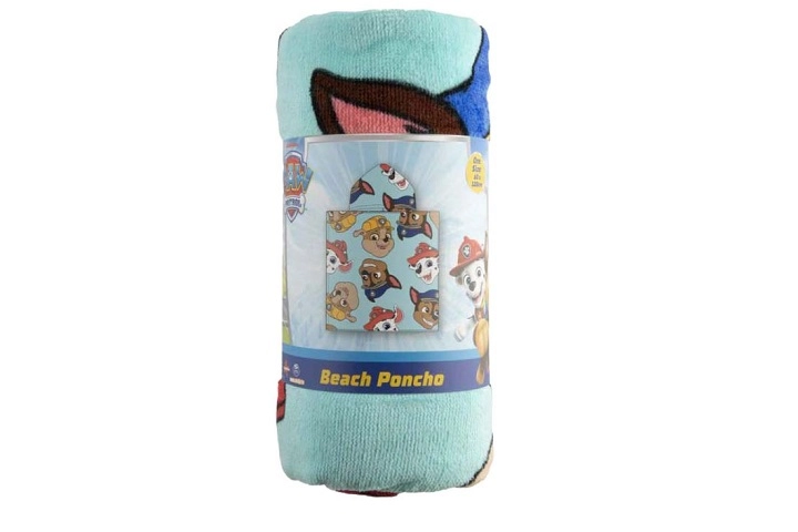 Paw Patrol dětské plážové pončo s kapucí 60 × 60 cm