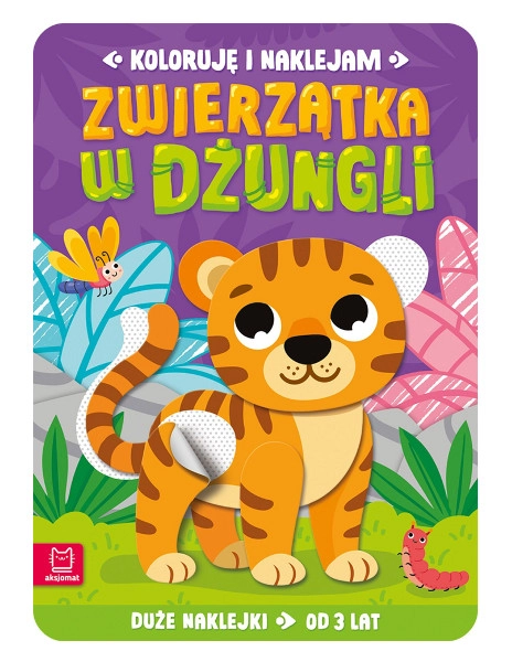 Levně Vybarvuji a nalepuji: Zvířátka v džungli – kreativní knížka s nálepkami