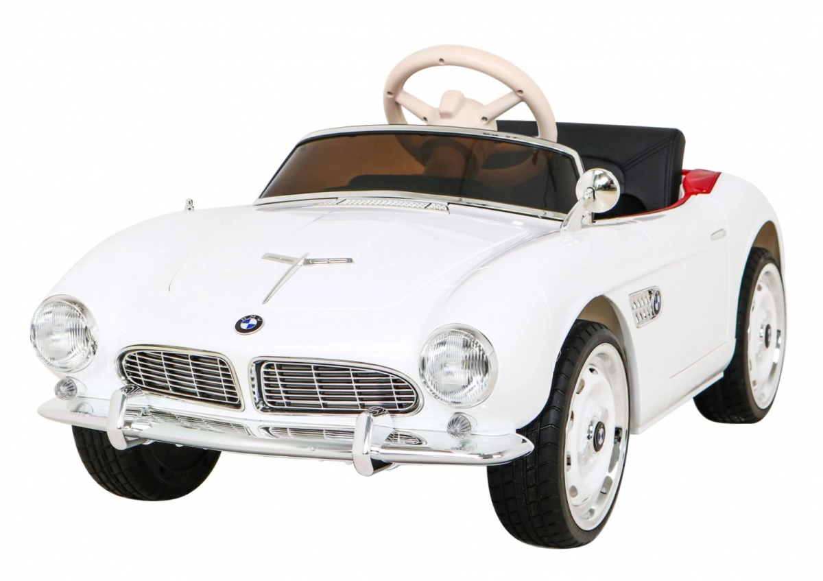 Levně Dětské elektrické auto BMW 507 retro – bílý roadster